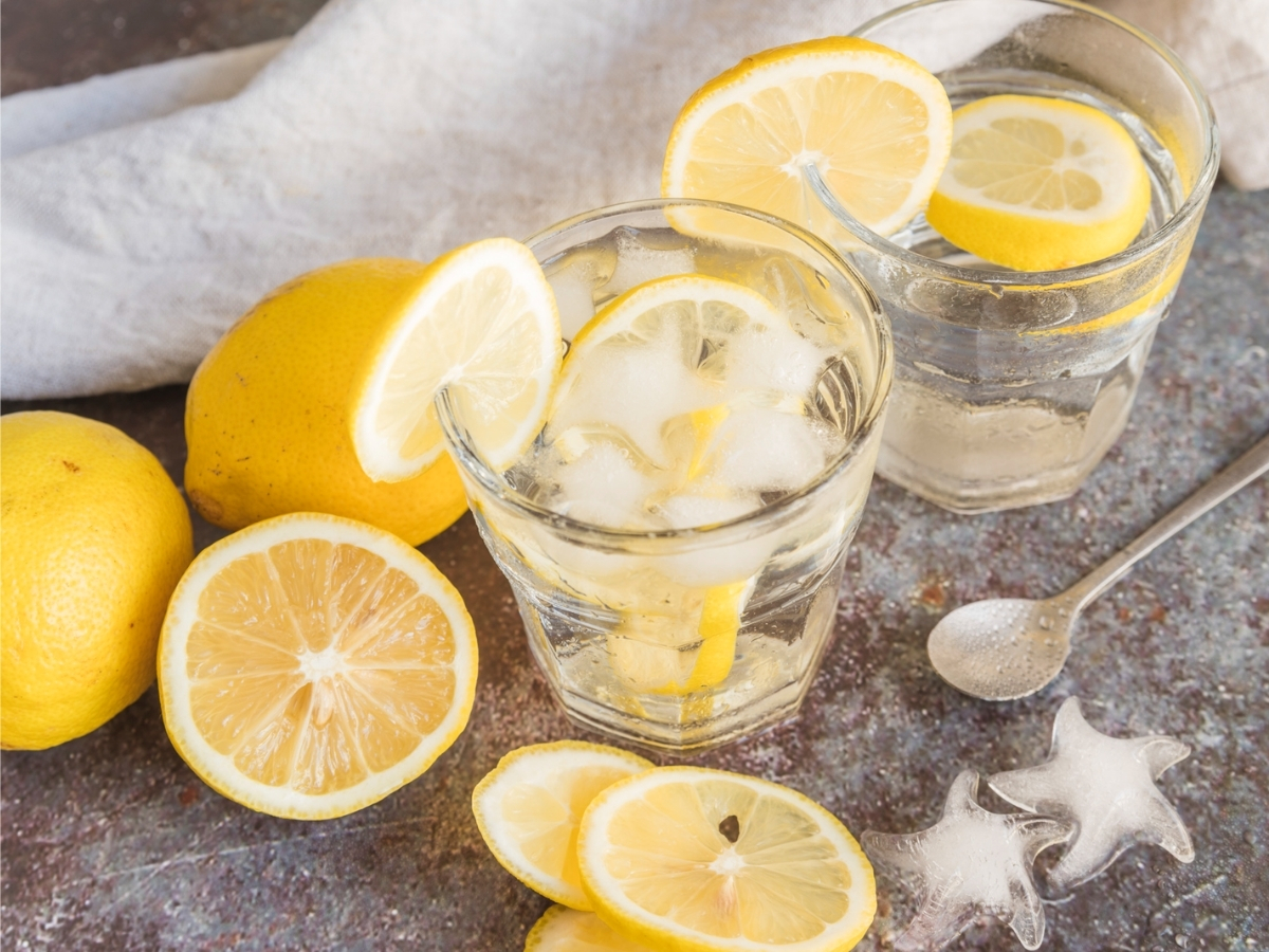 Lemon water = zero sugar, zero guilt